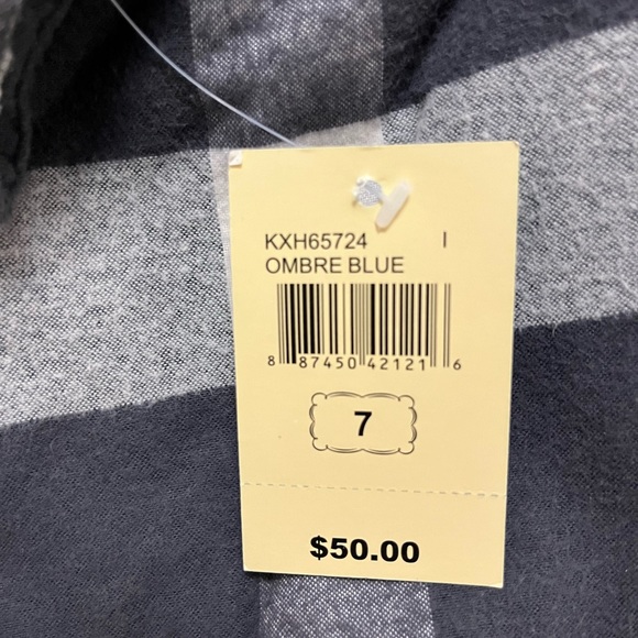 NWT LUCKY BRAND - Boys Plaid Button Down Lined Jacket - size 7 - Picture 5 of 6